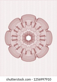 Red money style rosette
