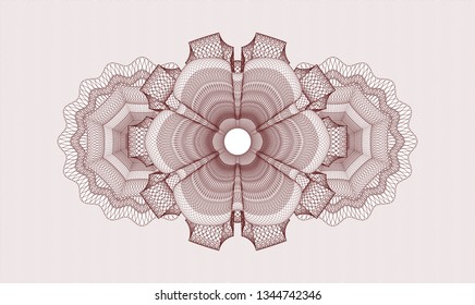 Red money style rosette
