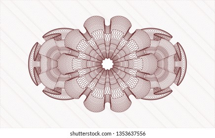 Red money style rosette