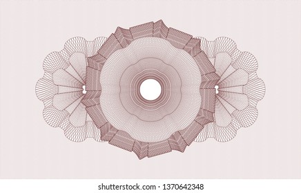 Red money style rosette