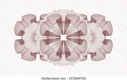 Red money style rosette