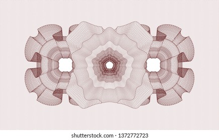 Red money style rosette