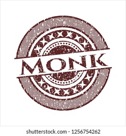 Red Monk distressed rubber seal