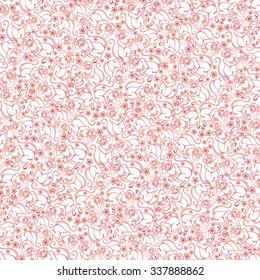 Red monkey pattern background.Chinese zodiac.Translation symbol of 2016 year sign,Linear icon,isolated shape,logo.Monkey holding peach.New year holiday Vector backdrop