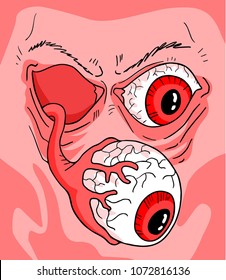 red monster eye draw