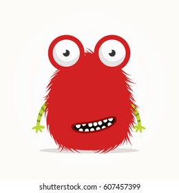 Red monster illustration