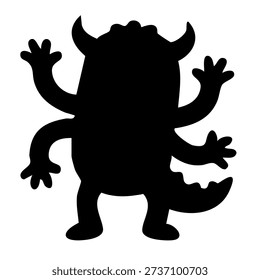 red monster with one large eye and two star antennas on head