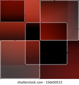 Red mosaic background in vector , Abstract red background , vector illustration.