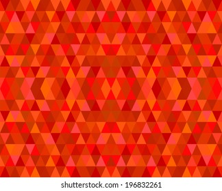 Red Mosaic Tiles Abstract Background