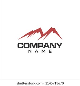 red mountain logo design
