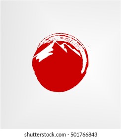 Red mountain natural logo
