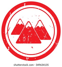 Red Mountain rubber stamp