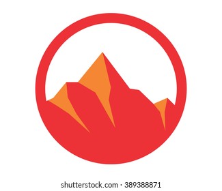 red mountain summit top peak image vector