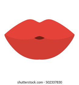 red mouth lips