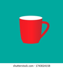 Roter Schlamm für Kaffee-Vektordesign