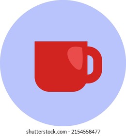 Mugre roja, ilustración, vector sobre un fondo blanco.