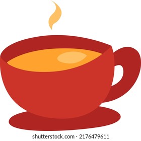 Roter Schleim, Illustration, Vektorgrafik auf weißem Hintergrund.