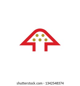 red mushroom logo icon vector symbol element