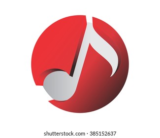 red musical notes