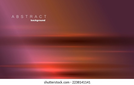 Red nad purple horizon background with geometric line. Texture with blurred lines. Luxury light effect vector design.