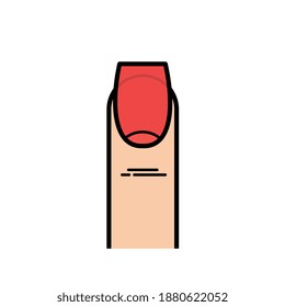 ESTILO DE NAIL ROJO PARA LA MANICULTURA