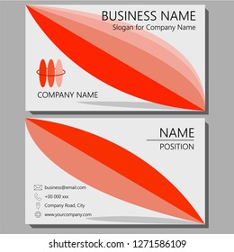 red name card vector