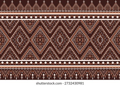Padrão Étnico Abstrato Geométrico Nativo Vermelho. Tecido asteca-americano. Tribo Navajo sem emenda. Boho Indian texture design de tecido de ornamento para moda de tapete de impressão têxtil tecida