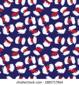 Red Navy Animal Leopard Seamless Pattern Background for fashion textiles, graphics and crafts