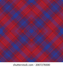 Red Navy Argyle Plaid Tartan textured Seamless pattern design for fashion textiles and graphics