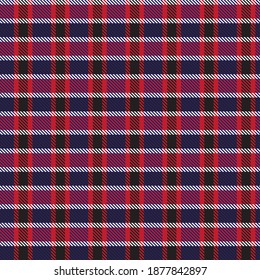Red Navy Asymmetric Plaid textured seamless pattern suitable for fashion textiles and graphics
