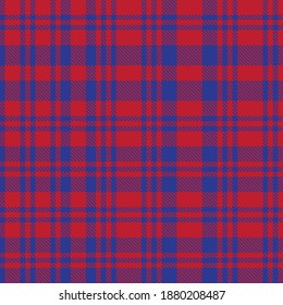 Red Navy Asymmetric Plaid textured seamless pattern suitable for fashion textiles and graphics