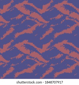 Red Navy Brush stroke fur pattern design for fashion prints, homeware, graphics, backgrounds
