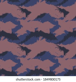 Red Navy Brush stroke fur pattern design for fashion prints, homeware, graphics, backgrounds