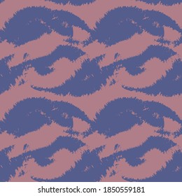 Red Navy Brush stroke fur pattern design for fashion prints, homeware, graphics, backgrounds