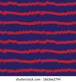 Red Navy Brush stroke fur pattern design for fashion prints, homeware, graphics, backgrounds