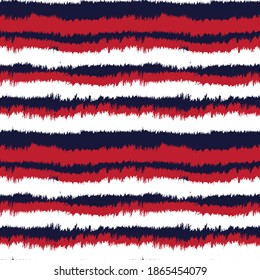Red Navy Brush stroke fur pattern design for fashion prints, homeware, graphics, backgrounds