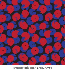Red Navy Brush strokes pattern background suitable for fashion prints, graphics, backgrounds