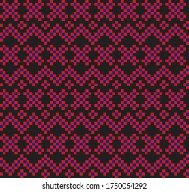 Red Navy Christmas fair isle pattern background for fashion textiles, knitwear and graphics
