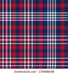 Red Navy Glen Plaid textured seamless pattern suitable for fashion textiles and graphics