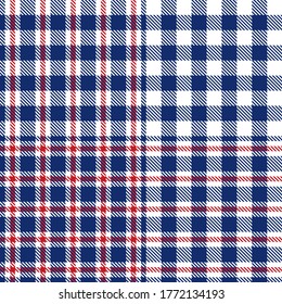 Red Navy Glen Plaid textured seamless pattern suitable for fashion textiles and graphics