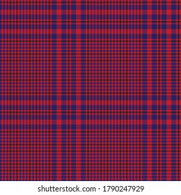 Red Navy Glen Plaid textured seamless pattern suitable for fashion textiles and graphics