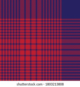 Red Navy Glen Plaid textured seamless pattern suitable for fashion textiles and graphics