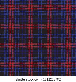 Red Navy Glen Plaid textured seamless pattern suitable for fashion textiles and graphics