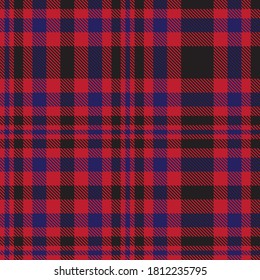 Red Navy Glen Plaid textured seamless pattern suitable for fashion textiles and graphics