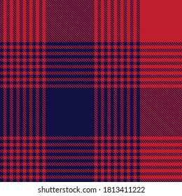 Red Navy Glen Plaid textured seamless pattern suitable for fashion textiles and graphics