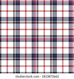 Red Navy Glen Plaid textured seamless pattern suitable for fashion textiles and graphics