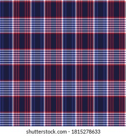 Red Navy Glen Plaid textured seamless pattern suitable for fashion textiles and graphics