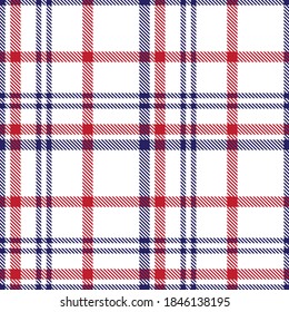 Red Navy Glen Plaid textured seamless pattern suitable for fashion textiles and graphics