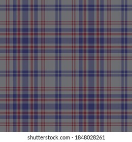 Red Navy Glen Plaid textured seamless pattern suitable for fashion textiles and graphics