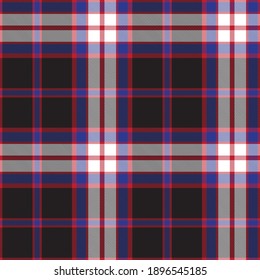 Red Navy Glen Plaid textured seamless pattern suitable for fashion textiles and graphics